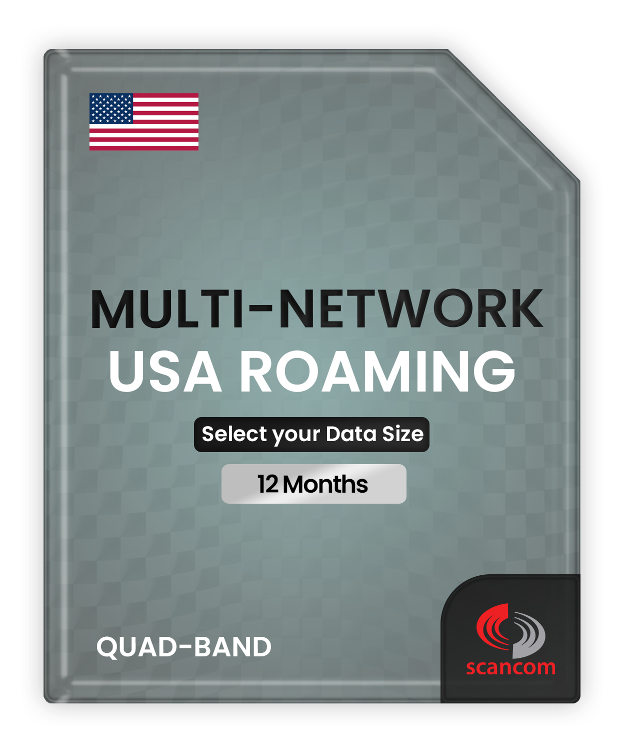 Multi Network Data - Connects to USA and UK - Preloaded for 12 Months