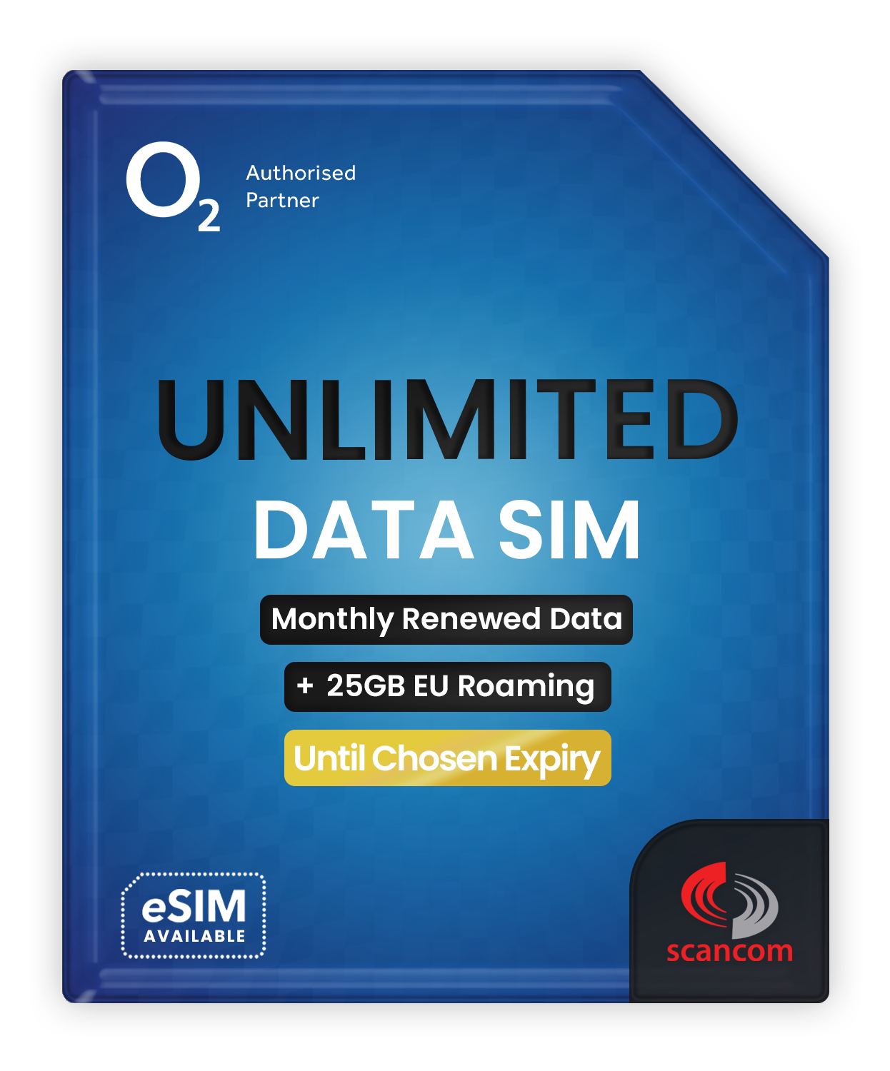 O2 UK Unlimited Data + 25GB Europe Roaming
