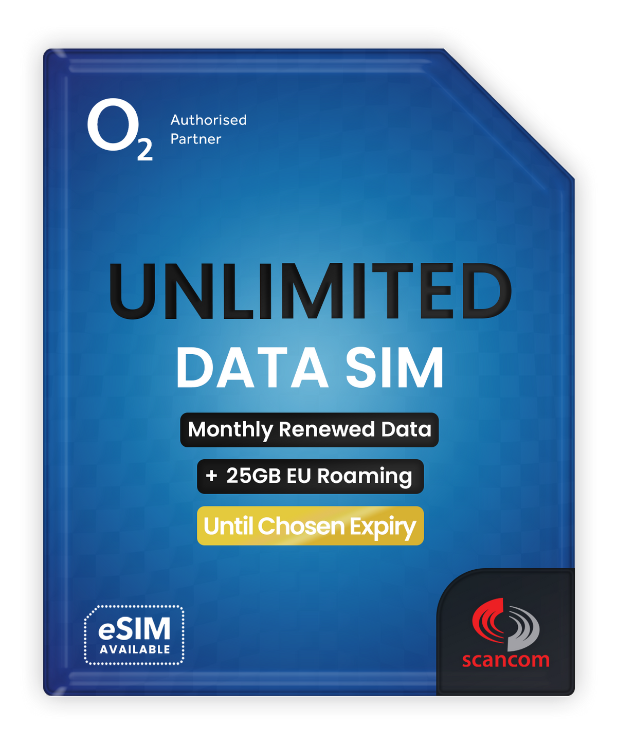 O2 UK Unlimited Data + 25GB Europe Roaming