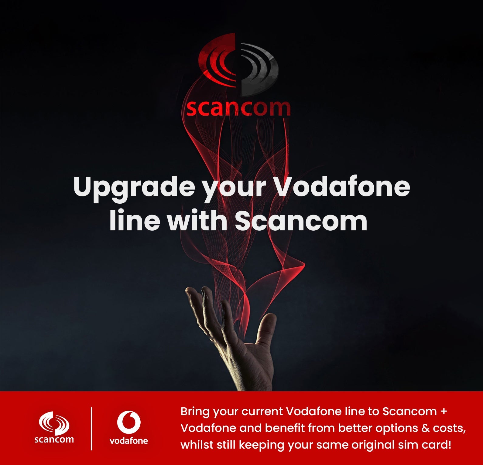 Vodafone AIR 100GB Calls, Texts & Data Sim - Monthly Contract - £18 per month - for 24 months