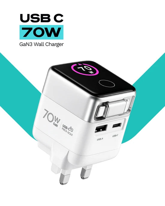 LOOP 70W GaN Charger with Display