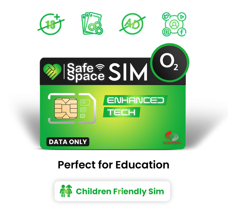 O2 Safe Space Unlimited Preloaded Data Sim Exp 08/01/2025 Enhanced Tech