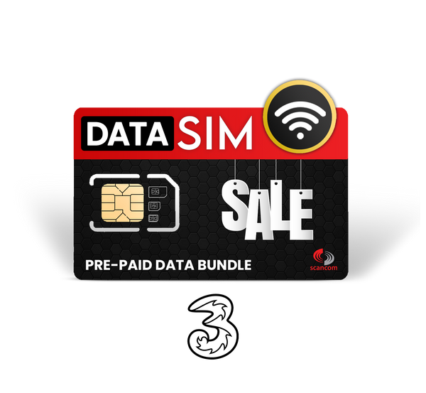 Three 350GB Preloaded Data Sim Per Month Exp 08/07/2025