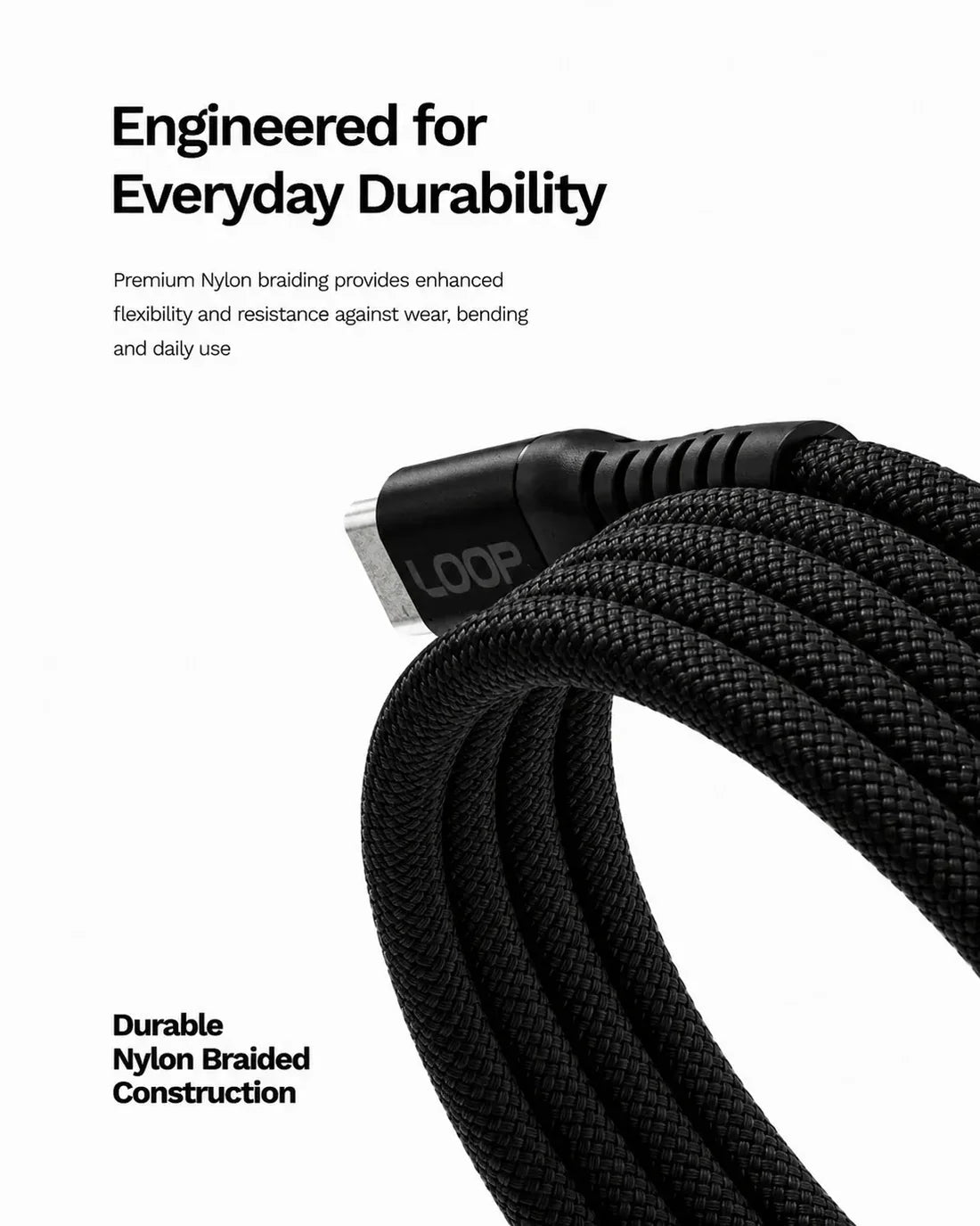 LOOP 240W Magnetic USB C Cable 1M