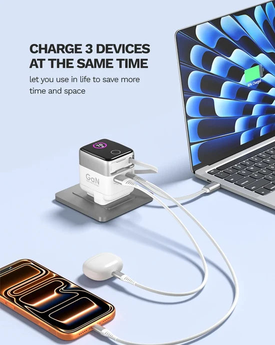 LOOP 70W GaN Charger with Display