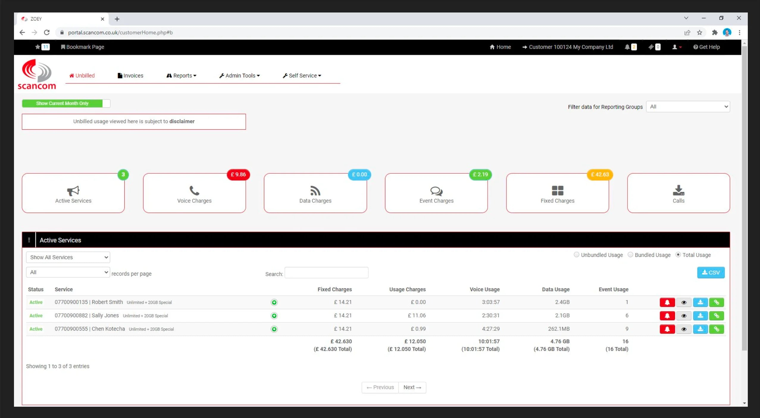 Billing Portal Vodafone and O2