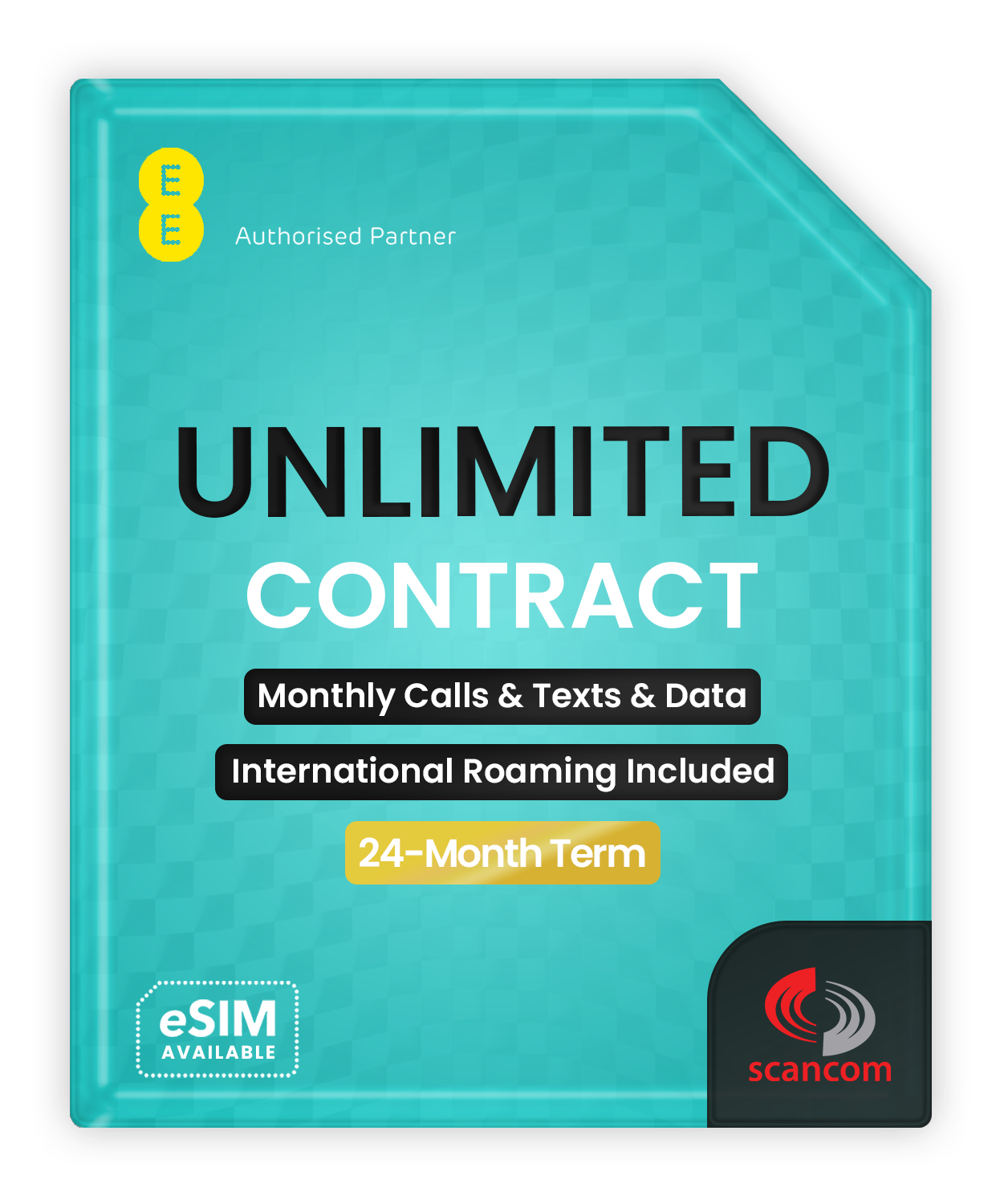 Unlimited Calls Texts & Data Contract + Premium Extra £25 per month