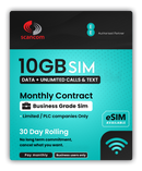 EE Calls, Texts & Data Sim - Select your Data Amount - Monthly Contract - Rolling 30 Days