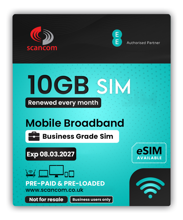 EE 10GB Preloaded UK Data Every Month Exp March 2027