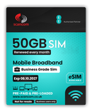 EE 50GB Preloaded UK Data Every Month Exp October 2027