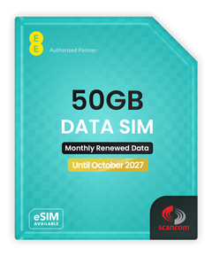 Example: Data SIM until October 2027