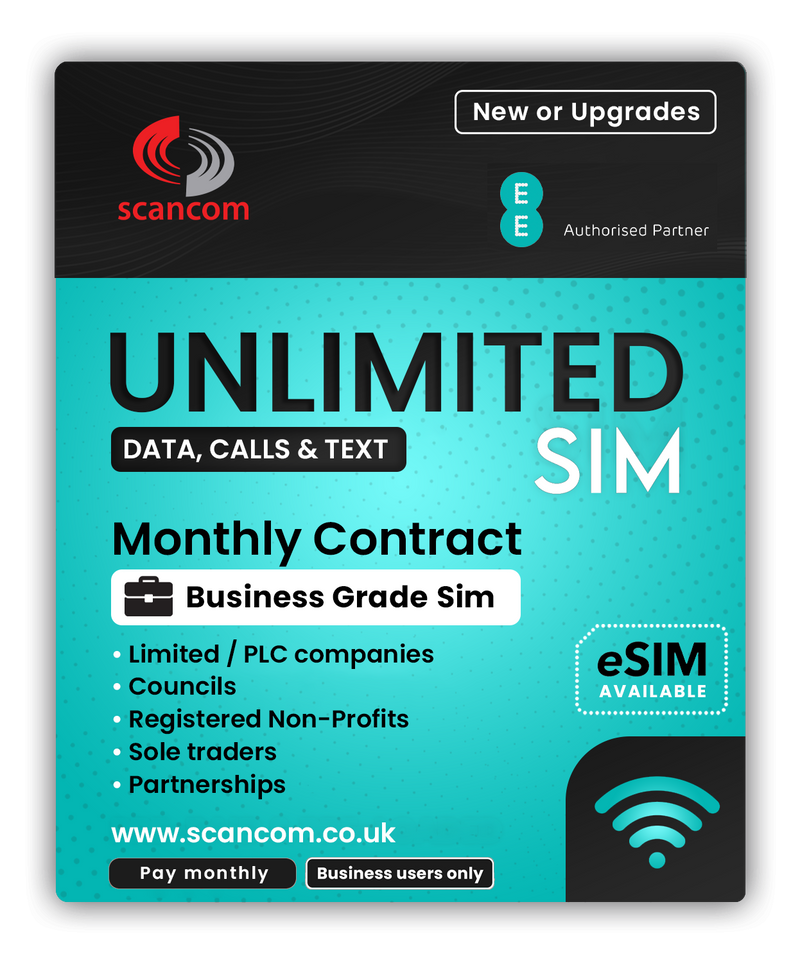 EE Unlimited Business SIM from £16pm* for 24 months - Special Offer Deal