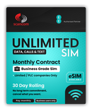 EE Calls, Texts & Data Sim - Select your Data Amount - Monthly Contract - Rolling 30 Days