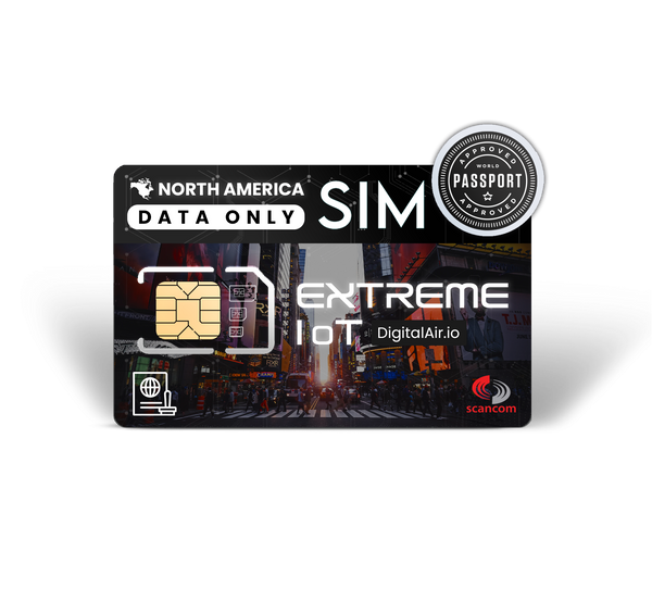 Multi Network Data SIM - North America (AT&T &/or T-Mobile) and UK Quad Band Preloaded Data for 12 Months One Off