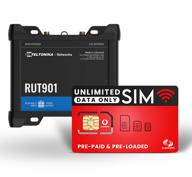 RUT901 LTE Cat 4 Router + Optional Data SIM