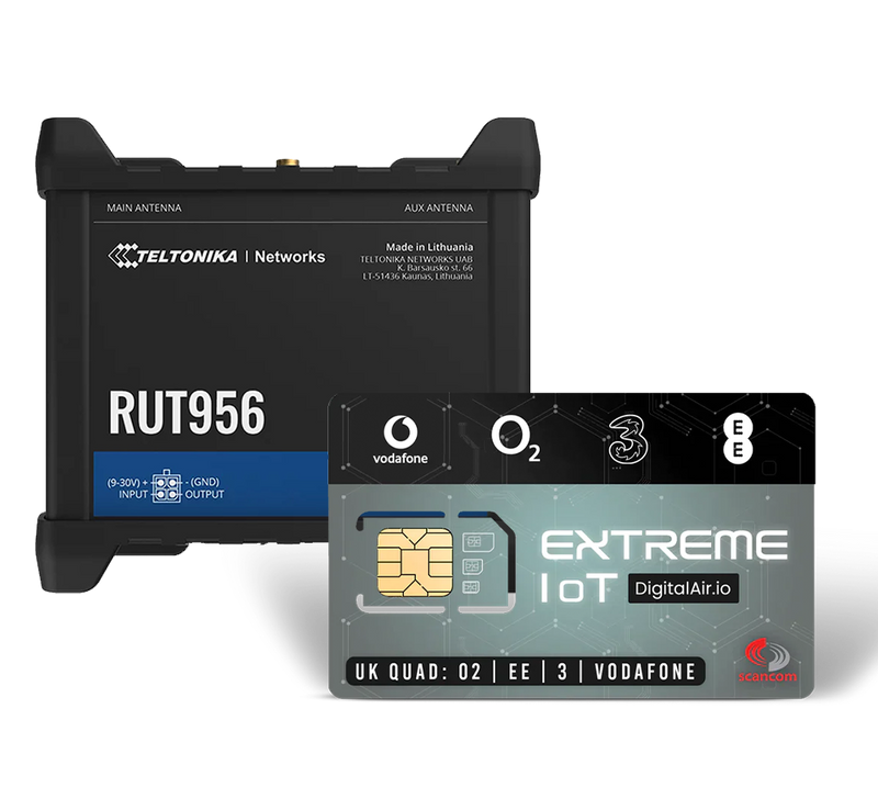 RUT956 Router Dual Sim + Optional Data SIMS