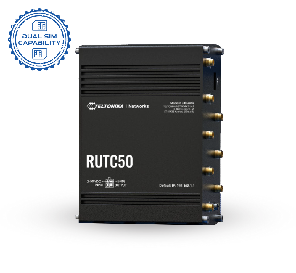 Teltonika RUTC50 WI-FI 6 5G Router Dual Sim