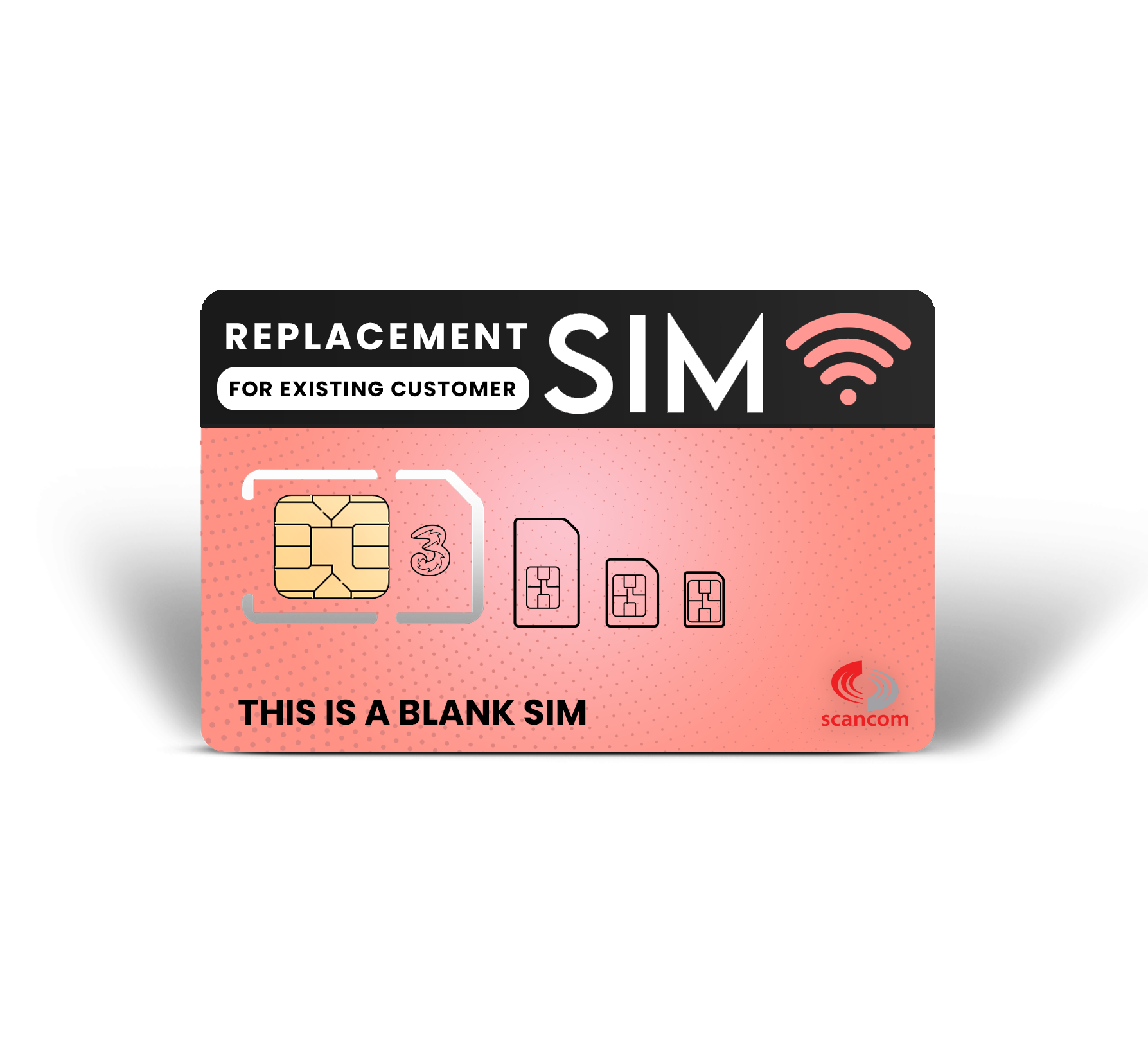 Three Simo Three Replacement 3 in 1 Sim