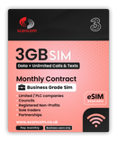 Three 3GB Calls, Texts & Data Sim 36 months £2.99 per month - Access to Three & Vodafone* - Activate bewtten 28/11/2025 and 03/12/2025