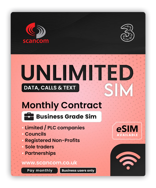 Three Data, Calls and Texts Monthly Contract