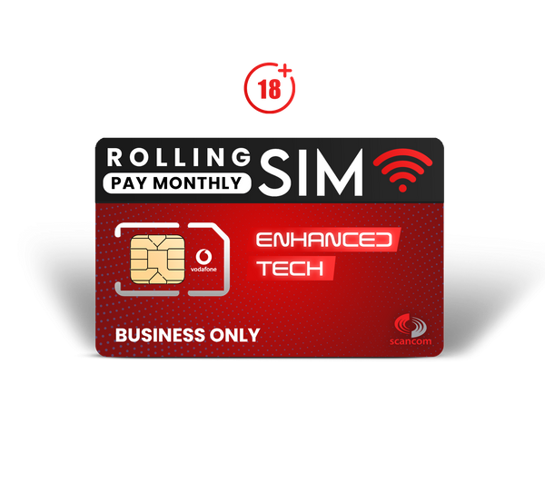Vodafone Unlimited Data, Calls & Texts SIM - Pay Monthly £18pm - Cancel Anytime - Business