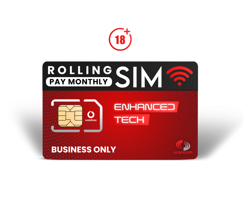 Vodafone Unlimited Data SIM - Pay Monthly £16pm - Cancel Anytime - Business Users Only