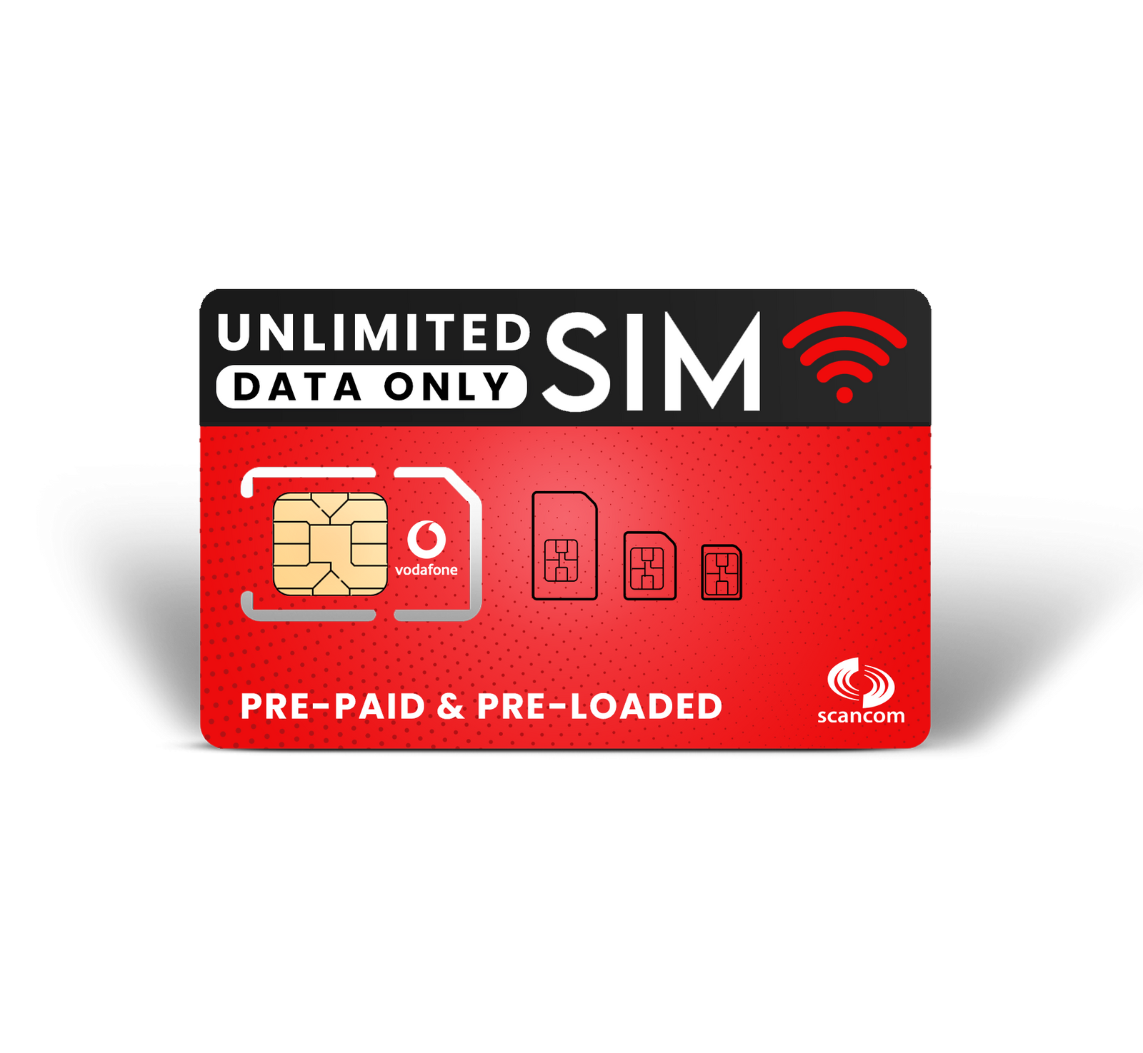 Vodafone Unlimited Preloaded UK Data Sim - You choose how long