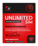 Vodafone Unlimited 5G Preloaded Data SIM - Perfect for unlocked Phones, Routers, Tablets and Wifi Dongles - Choose your Duration