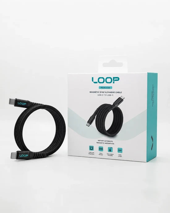 LOOP 240W Magnetic USB C Cable 1M