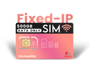 Multi Network Data SIM UK - Fixed-IP Quad Band Pay monthly