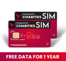 Registered UK Charities : FREE 80GB data per month approx. for a year on Three