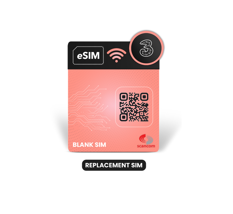 Three Replacement eSIM