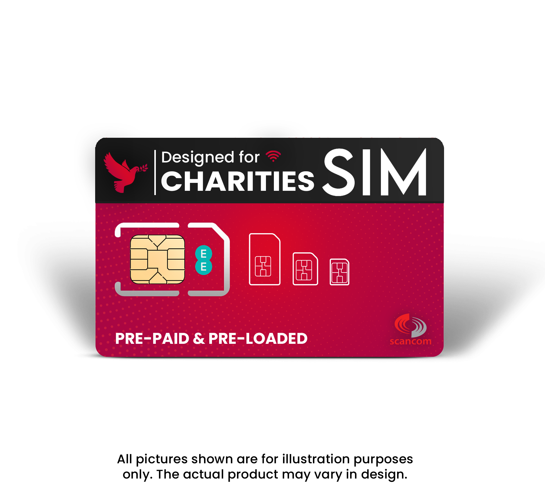 UK Registered Charity Sim EE Unlimited PrePaid Data Sim Every Month Until 08/06/2024 & Free DPD Next Day Delivery