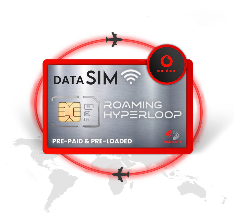 Vodafone Roaming Hyperloop - Occassional Global Data Roaming Pre-Paid 12 months